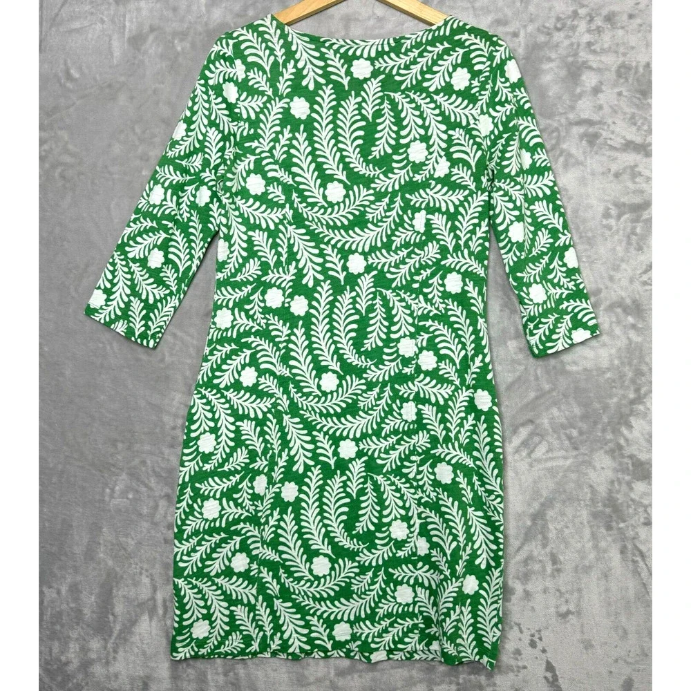 Boden Green and White Mini Dress - Picture 2 of 13